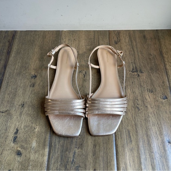 Reformation Gold Strappy Sandals - Picture 5 of 10